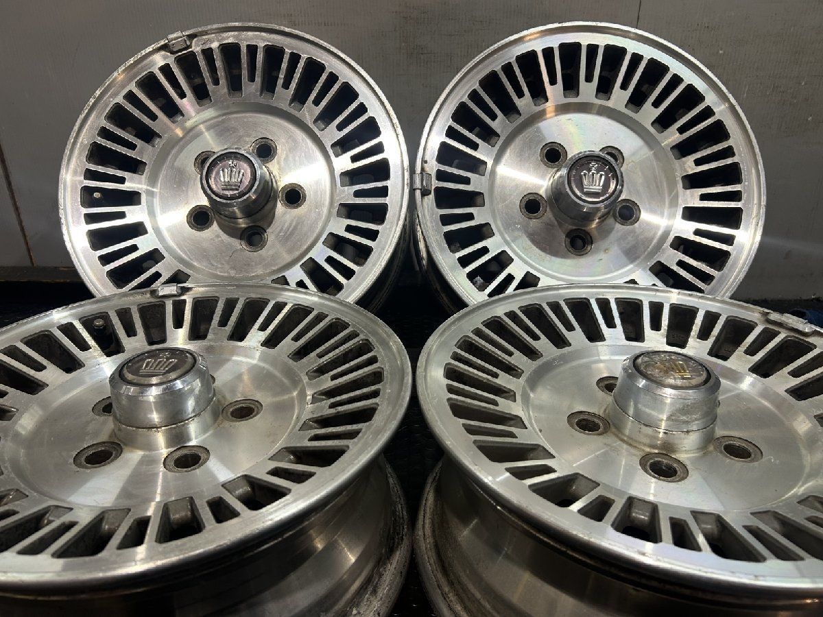 旧車ホイール TOYOTA トヨタ 120系クラウン 純正ホイール 14インチ 4本 5.5J5HPCD114.3 27 MHE216MYR