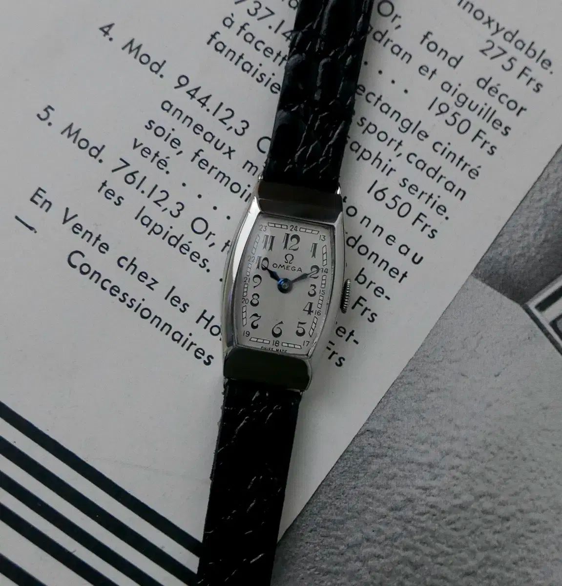 オメガ ヴィンテージ アルデコ ART DECO タンク レディース 時計