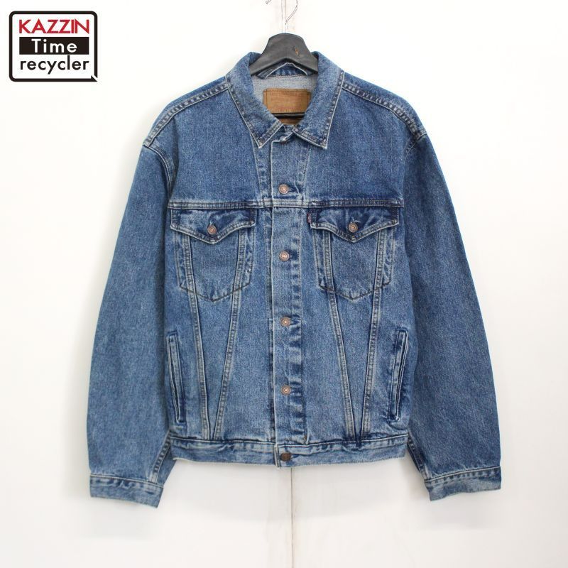 90s vintage Levi's 75525 スプレーアート デニムジャケット メンズ