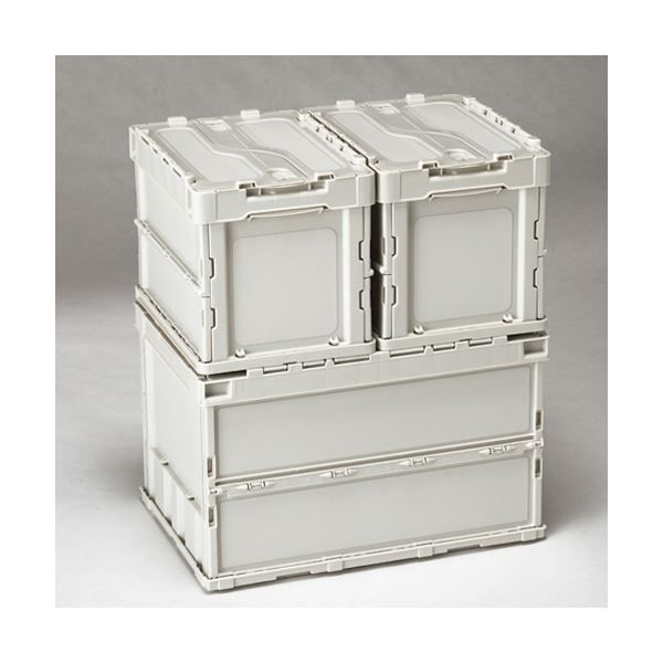 まとめ エコン オリコン フタ付き 20L ホワイトグレー 560330WHTSU 1台 ×3セット MARWIL-DEMENAGEMENTS_CH