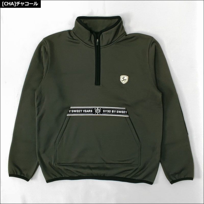 カラー・サイズ選択可】SY32 GOLF メンズ ハーフジップ 長袖