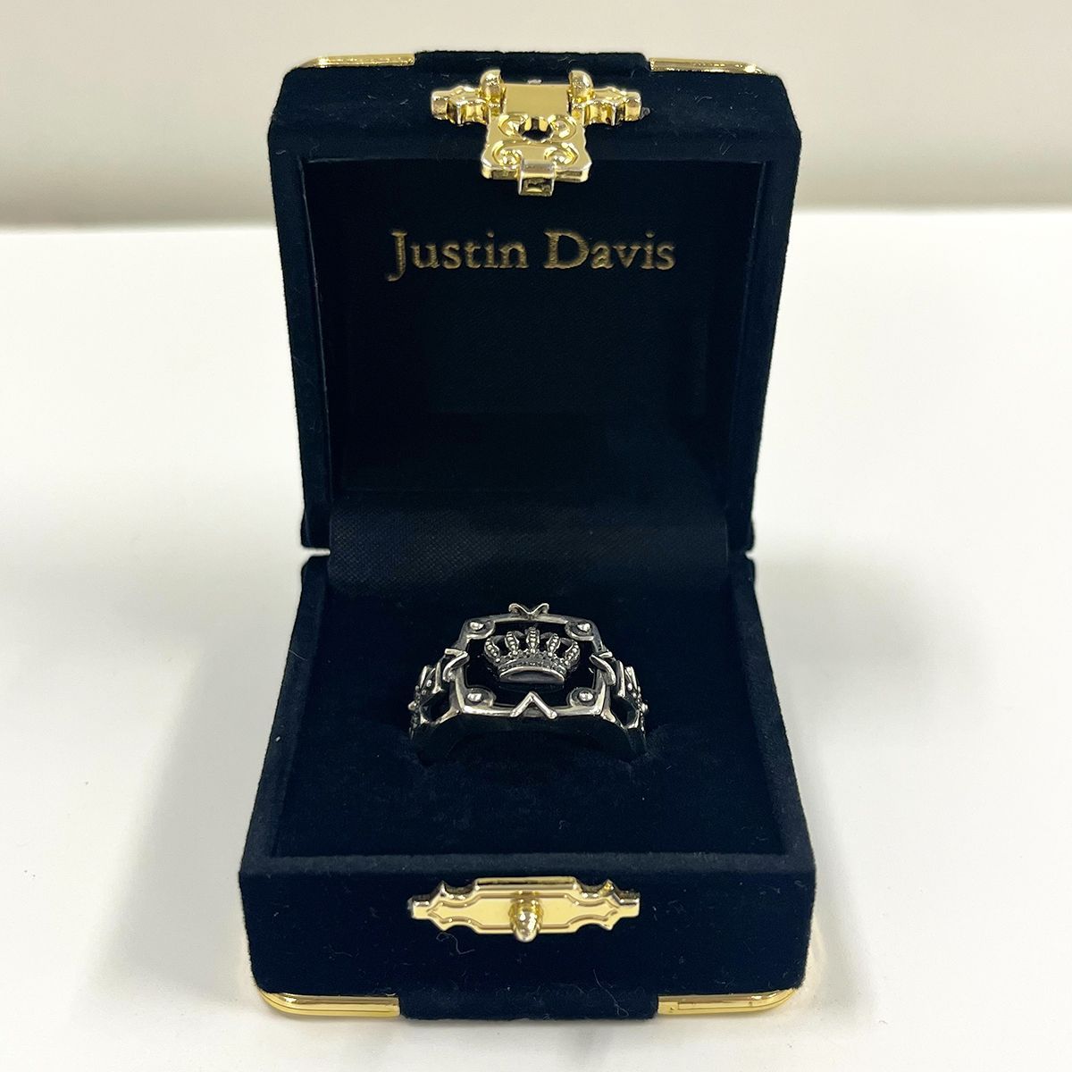 Justin Davis ジャスティンデイビス リング オニキス クラウン