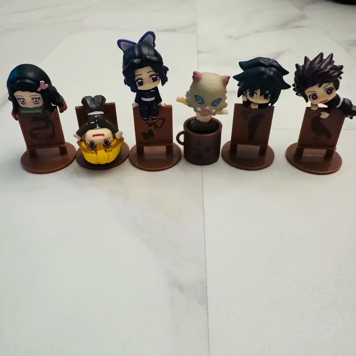 メガハウス お茶もと 鬼滅の刃 6種 フィギュア