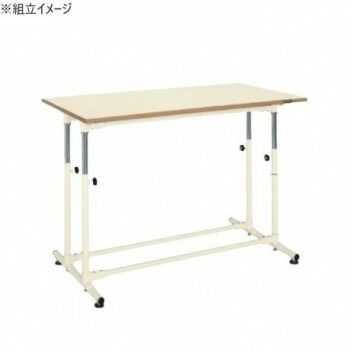 サカエ 軽量セルワーク作業台固定式 ポリエステル天板 1200×600×645mm アイボリー CL-1260WPIA