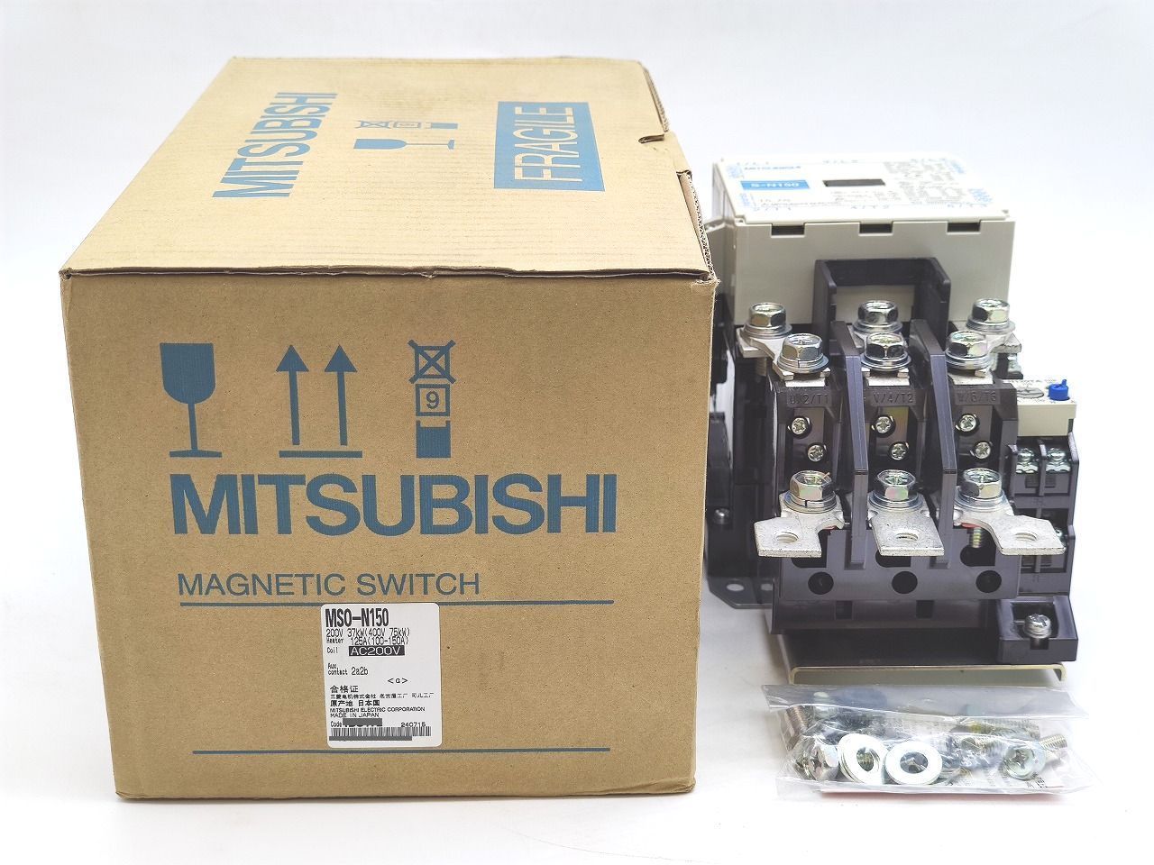 インボイス対応 箱汚れあり ♥ 三菱 MSO-N150 200V 37kW AC200V 2a2b