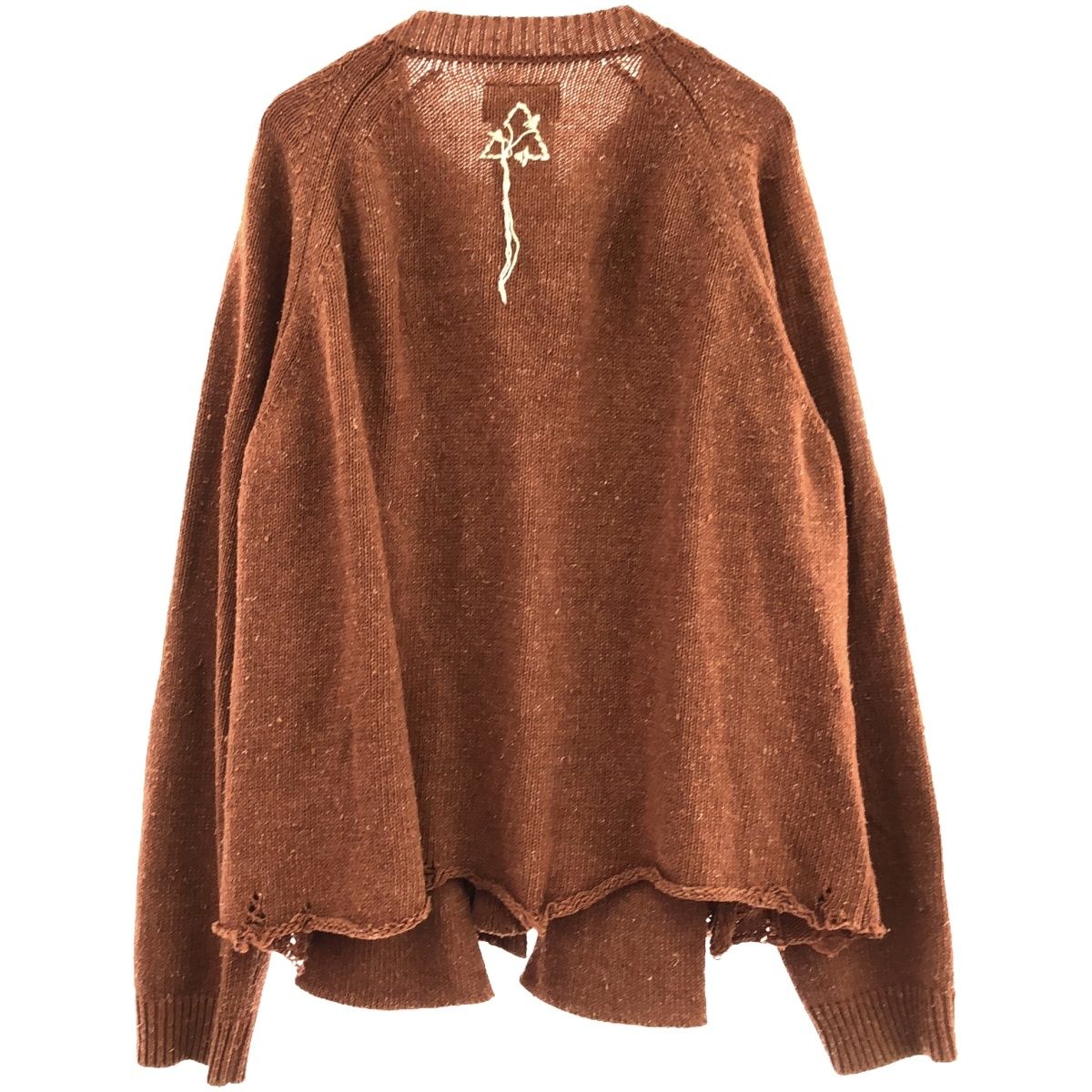 doublet ダブレット 21AW RECYCLE WOOL CABLE CARDIGAN ピリング加工