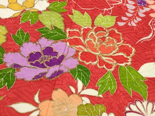 駒刺繍 吉祥花文