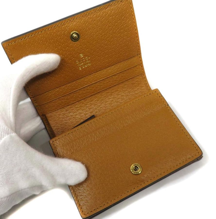 GUCCI ミッキー　コンパクト財布 グッチ 二つ折り財布/ミニ財布 財布 メンズ レディース GG