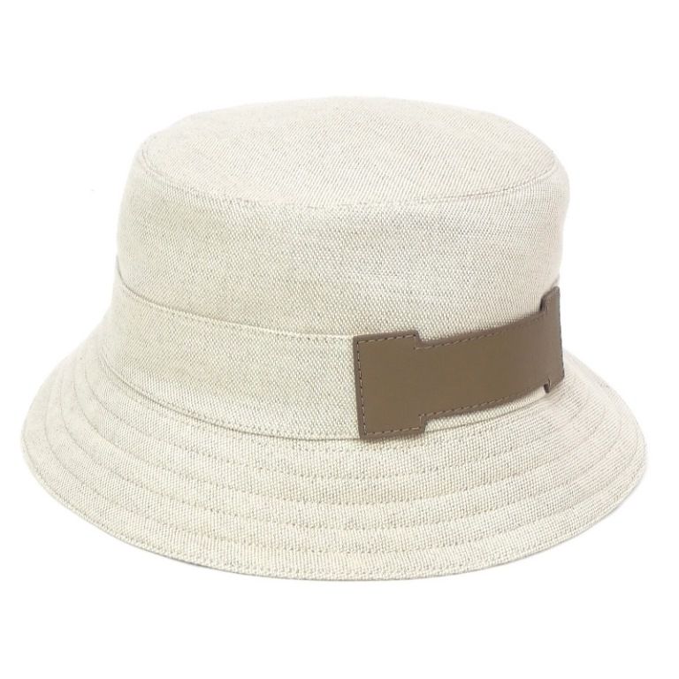 エルメス HERMES バケットハット フレッド・サングルH ベージュ