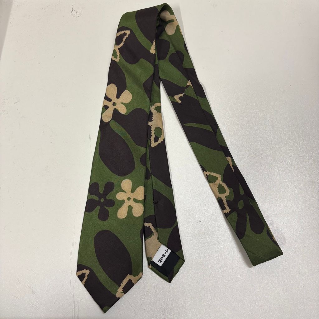 TTT_MSW Flower Camp Necktie ネクタイ ブルー TTT_MSW ティーモダンストリートウェア Flower Camp Necktie ネクタイ