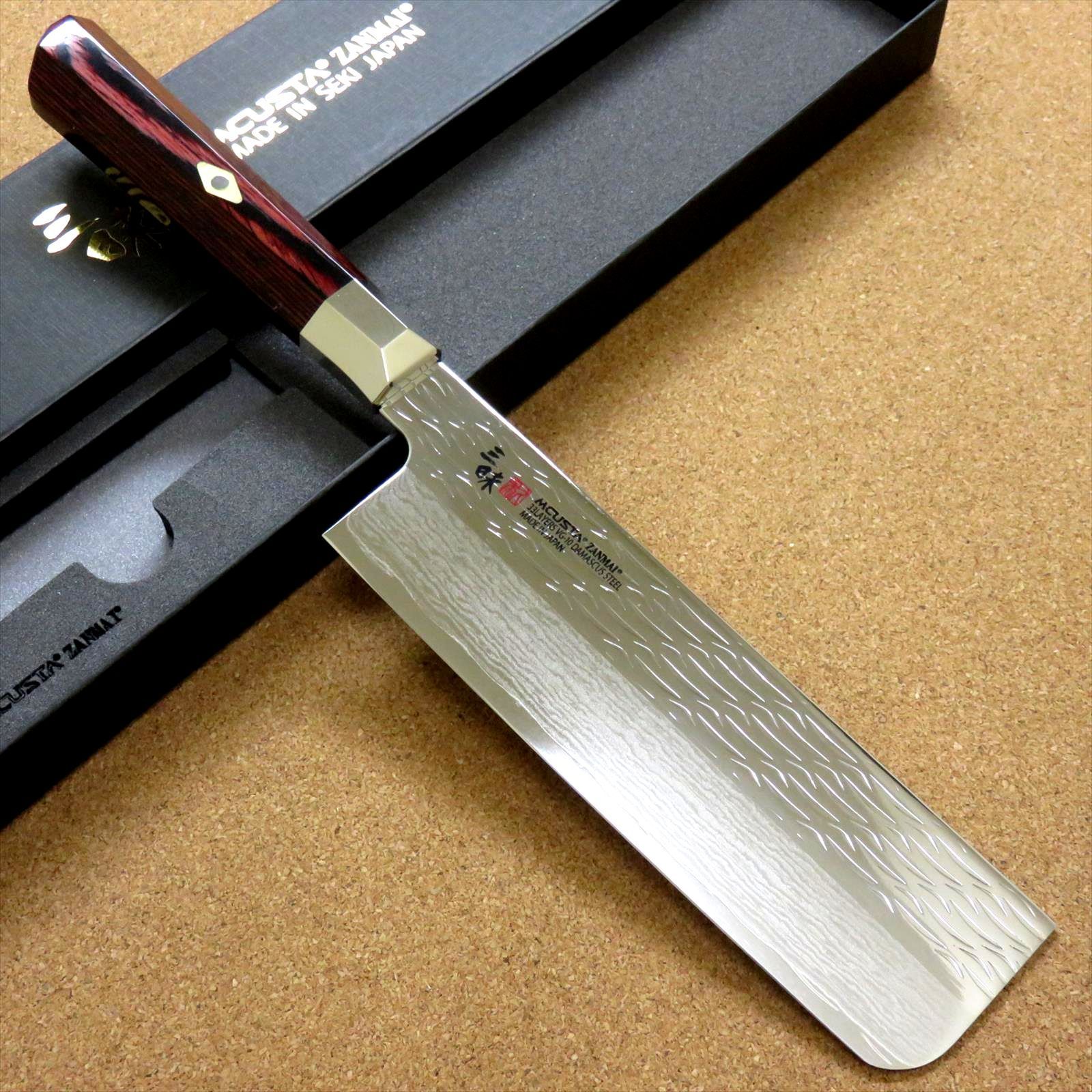 関の刃物 菜切り包丁 165mm 三昧 ハイブリッド スプラッシュ ダマスカス 関の刃物 菜切り包丁 165mm 三昧 ハイブリッド スプラッシュ