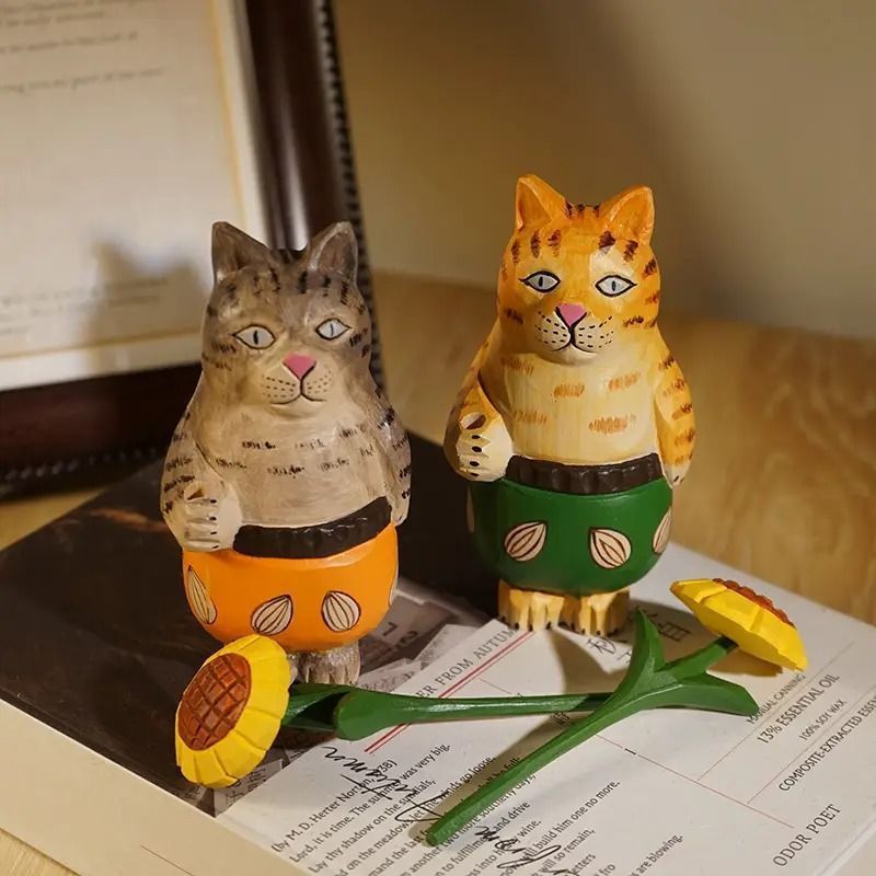 高評価レビュー フィギュア 装飾品 置物 猫 インテリア雑貨 キャット ネコ 工芸品