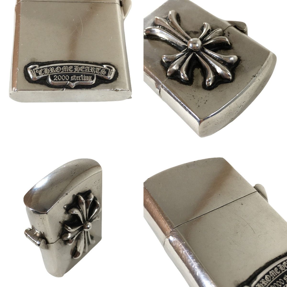 クロムハーツ CHROME HEARTS ジッポライター スモールCHクロス ZIPPO