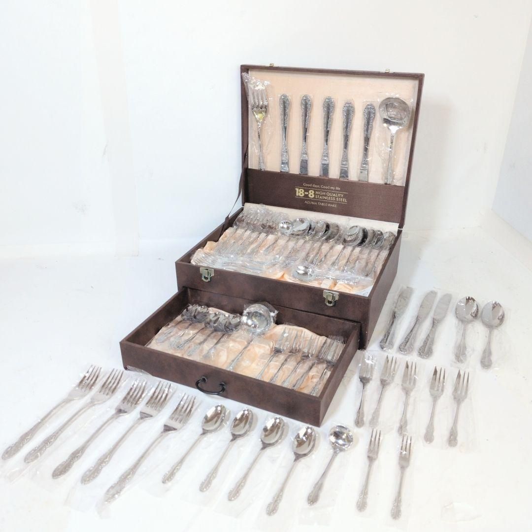 AZUMA 18-8 ステンレス カトラリー セット +α 計63本 AZUMA 18-8 ステンレス カトラリー セット +α 計63本 - メルカリ