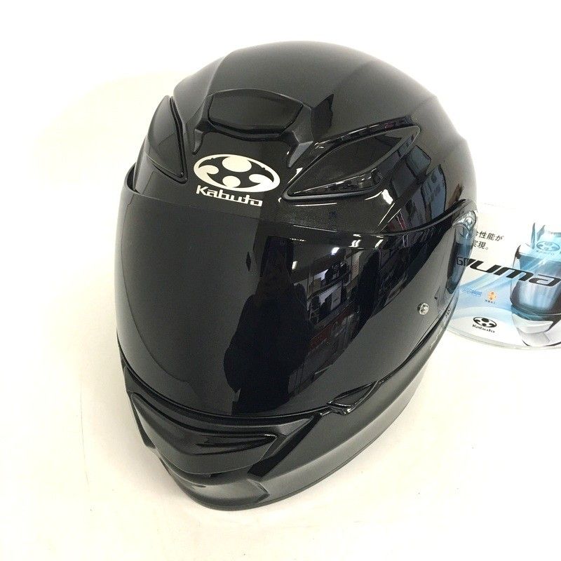 OGK KABUTO オージーケーカブト SHUMA フルフェイスヘルメット 除菌消臭済 XLサイズ ブラック オートバイ ツーリング ライディング バイカー バイク用品 TA3531