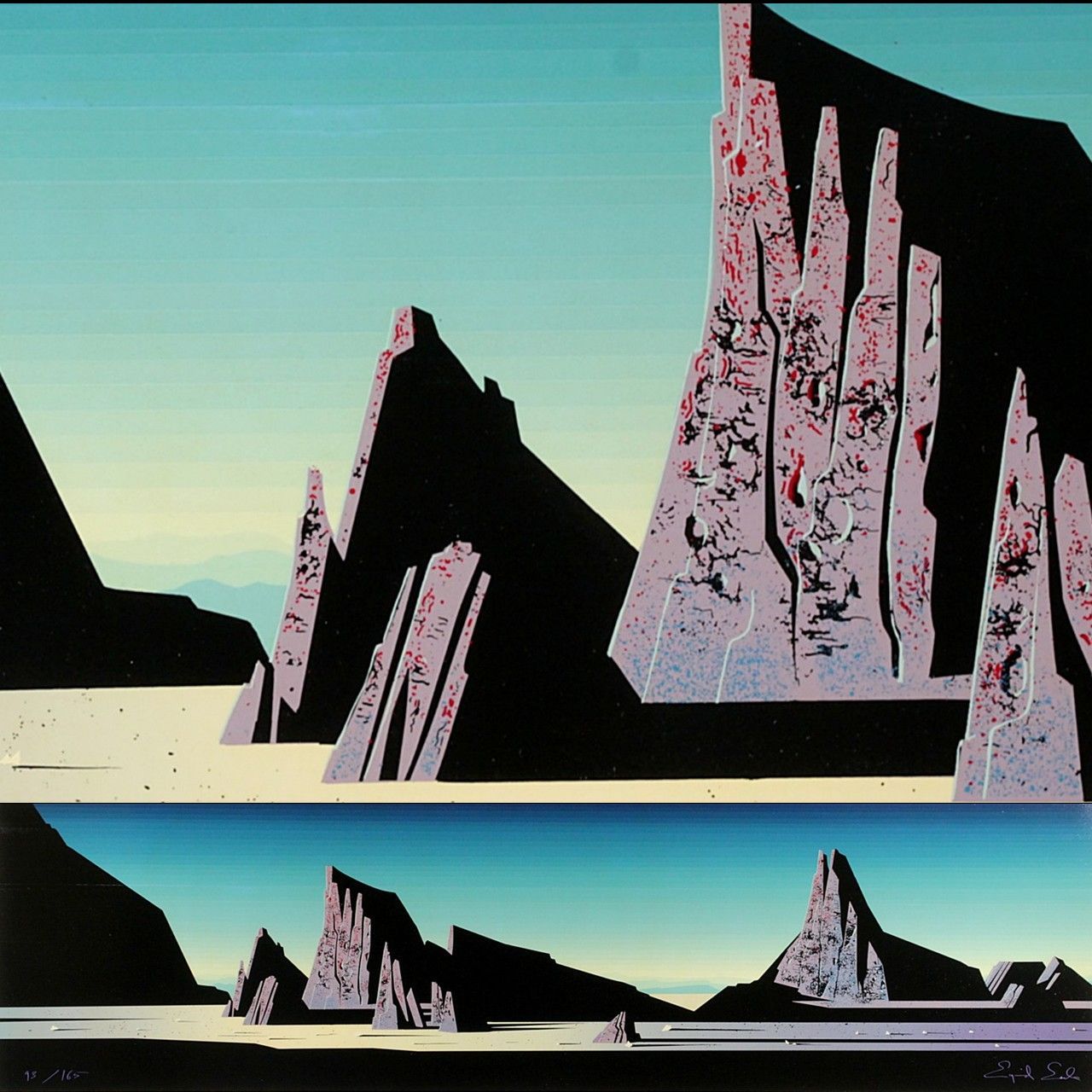 【真作】版画　梅原龍三郎　シルクスクリーン　大仁富士　鮮やかな富士山　W26 版画 梅原龍三郎 シルクスクリーン 大仁富士 鮮やかな富士山 W26