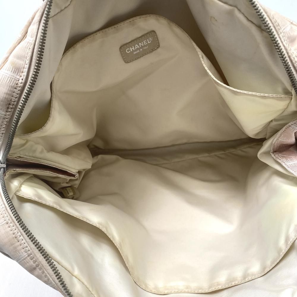 中古】CHANEL ニュートラベルライン ブリーフケース ベージュ