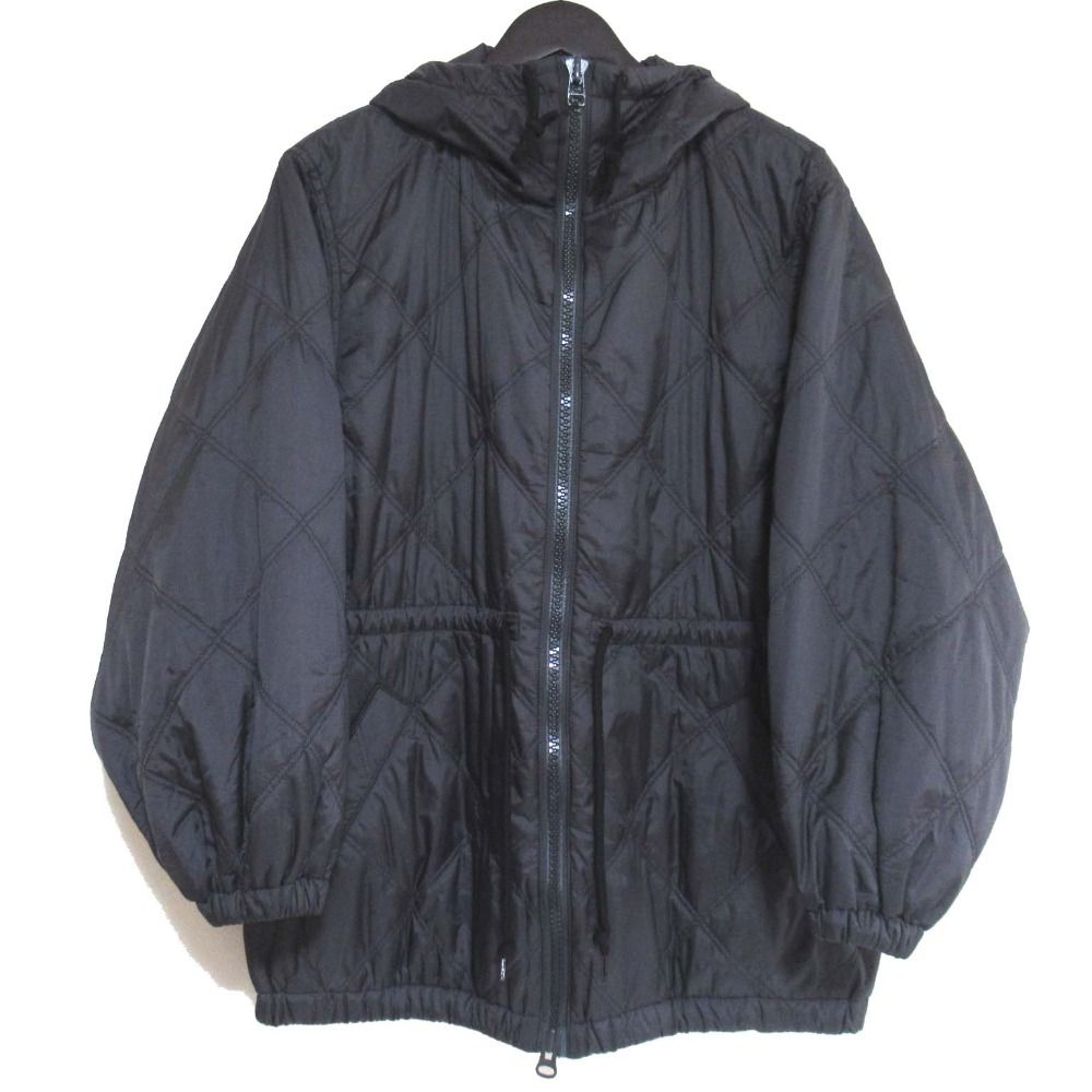 24AW MADISONBLUE マディソンブルー MOUNTAIN PARKA QUILTING パデッド キルティング マウンテンパーカー Sサイズ ブラック レディース 古着