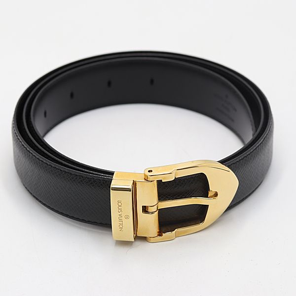 美品 フェラガモ ダブルガンチーニ ベルト ブラック×シルバー ビッグ