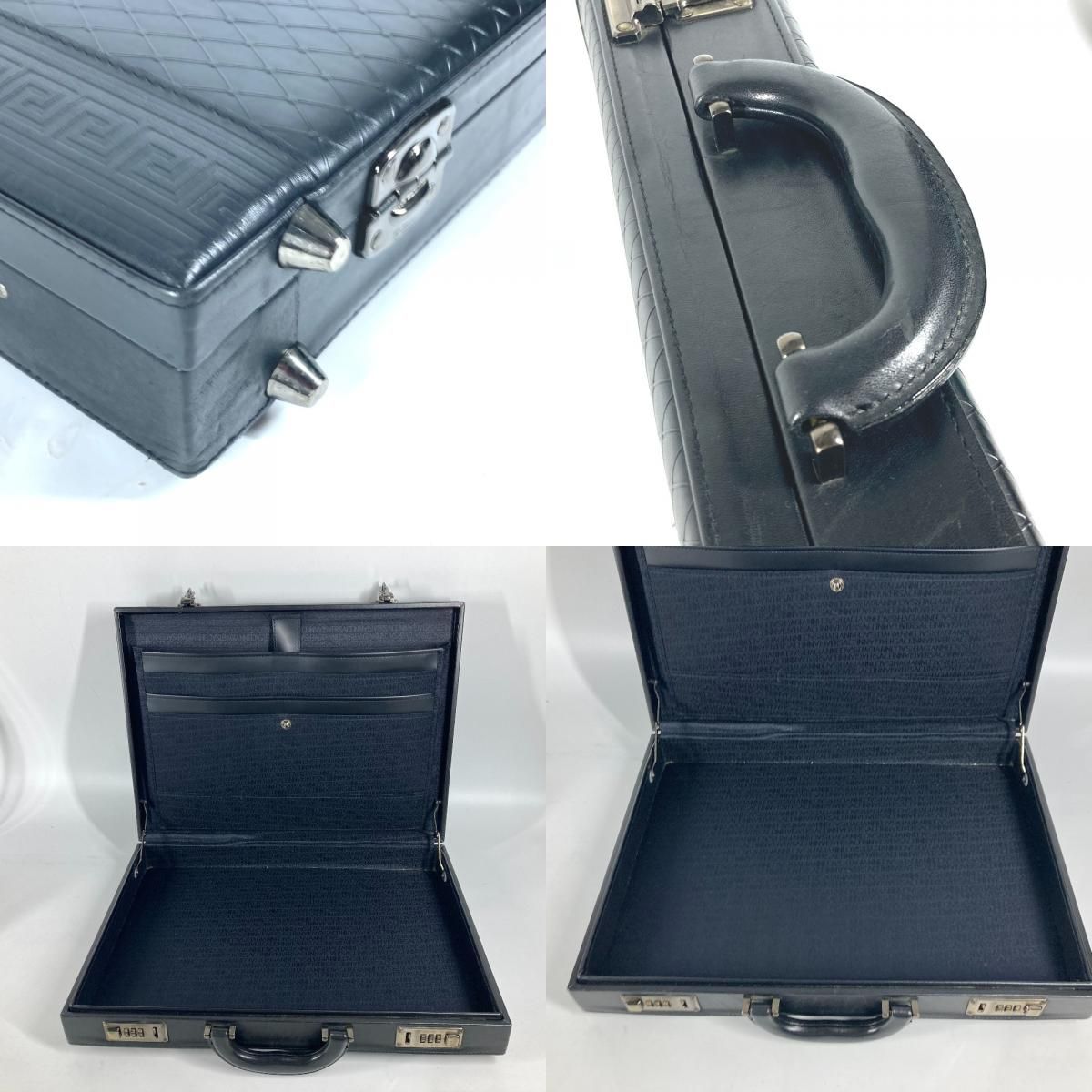 VERSACE ヴェルサーチ ブリーフケース アタッシュケース レザー