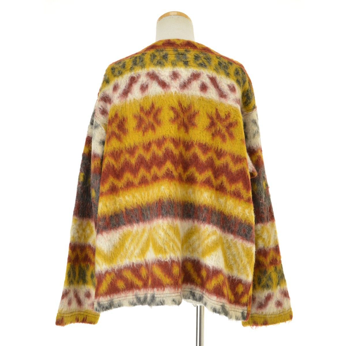 ENGINEEREDGARMENTS】21AW Crewneck Cardigan - Fair Isle Mohair 