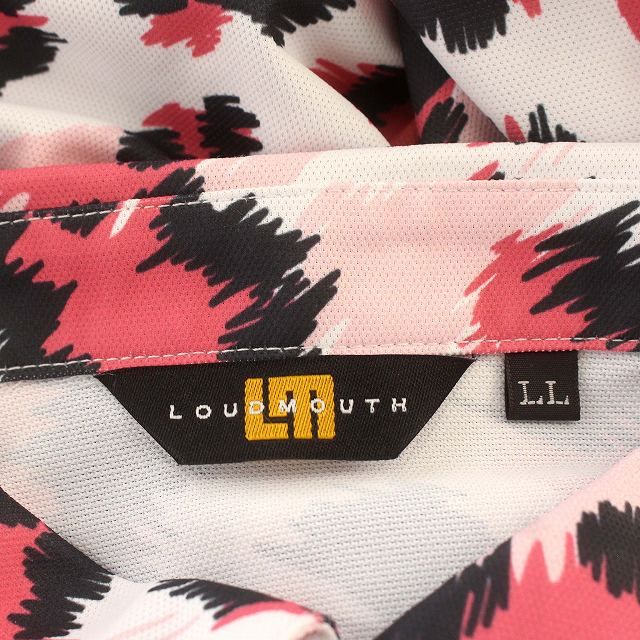 ラウドマウス LOUD LOUDMOUTH ポロシャツ 半袖ポロシャツ ピンク
