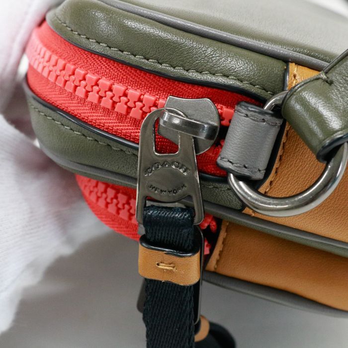 コーチ COACH ミニ エッジ ダブル ポーチ クロスボディ ウィズ コーチ 