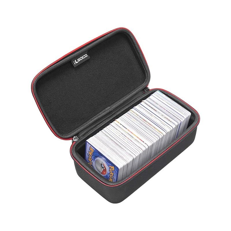 RLSOCOポケモントレーディングカード収納ケース スリーブ収納可能 Pokemon Trading Cards、DM23-BD1 デュエル･マスターズTCG、イーブイヒーローズ、デュエル・マスターズ、遊戯王OCG等対応 カードを5