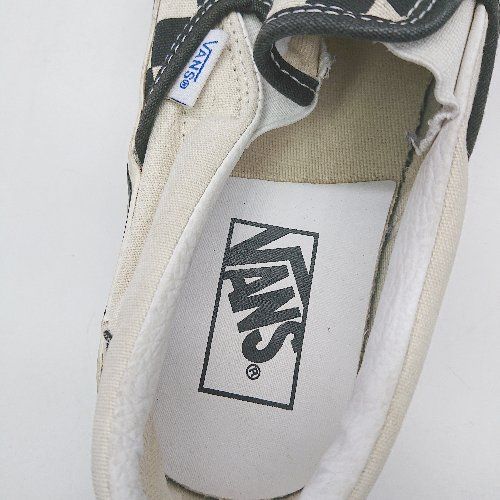 ◇ VANS ヴァンズ モノトーンチェック柄　STYLE98 スニーカー サイズ23 アイボリー系 レディース E  【1408060022304】