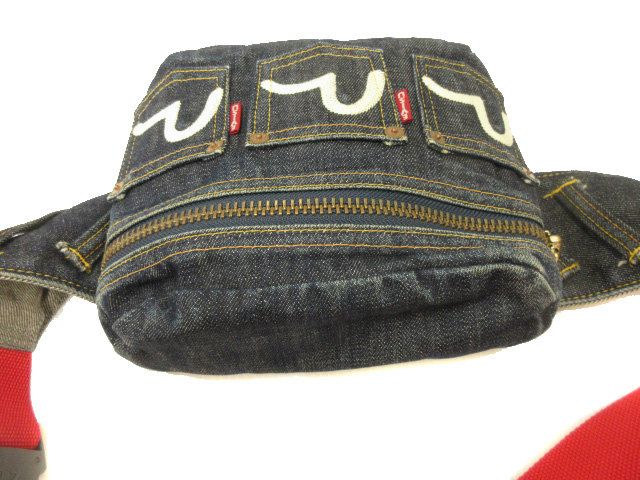 エヴィス EVISU デニムウエストバッグ ウエストポーチ ボディ