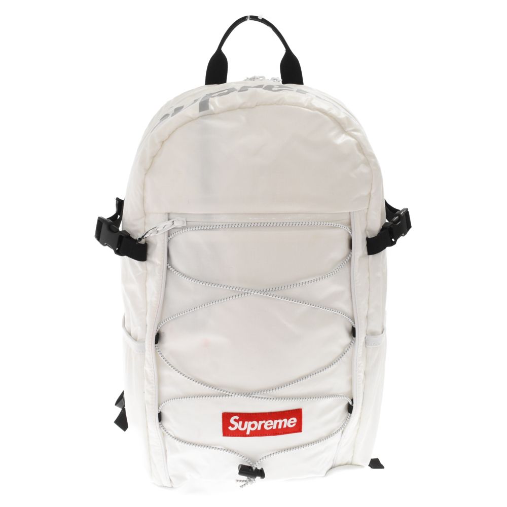 SUPREME (シュプリーム) 17AW Backpack ボックスロゴ ナイロン バックパック ホワイト
