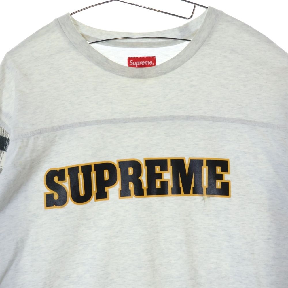 SUPREME (シュプリーム) 21AW Plaid Sleeve L/S Top ピレイド
