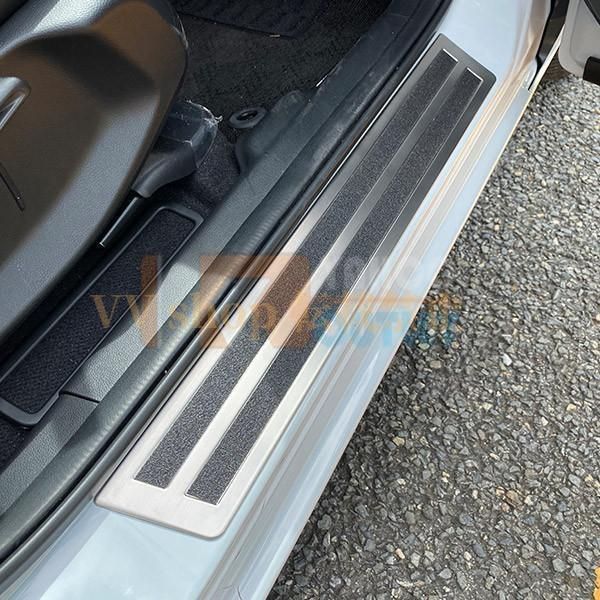 ホンダ フィット FIT GR1-8 2020年2月 スカッフプレート サイド ステップガード カバー ガーニッシュ ステンレス製 滑り止め付き 4P 4922