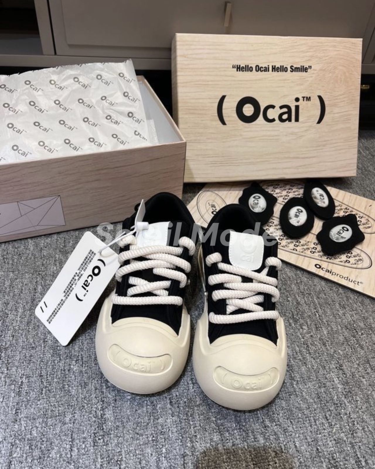 Ocai オカイ SMILE CANVAS OLD ORDER スニーカー OCAI SMILE Canvas Black – OLD ORDER