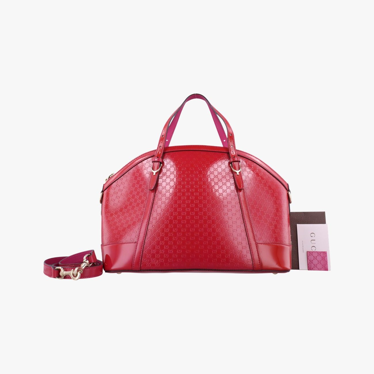 グッチGucciマイクログッチシマローズ レッドパテント309614E016246633