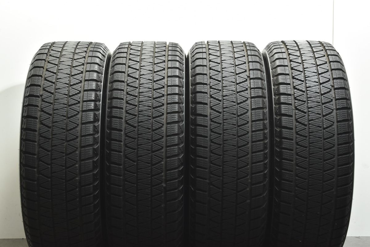 【バリ溝 美品】エコフォルム 19in 7.5J +42 PCD114.3 ブリヂストン ブリザック DM-V3 235/55R19 NX RAV4 エクストレイル CX-60 送料無料