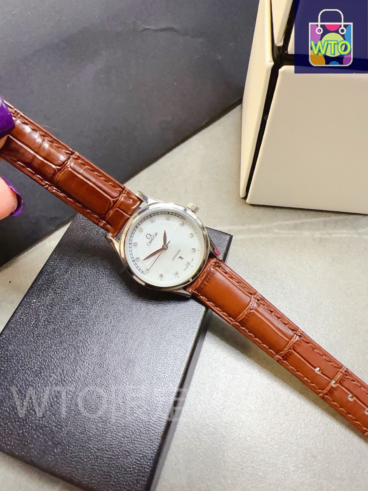OMEGA レディース 腕時計 オメガコンステレーション アイリス ダイヤベゼル マルチ