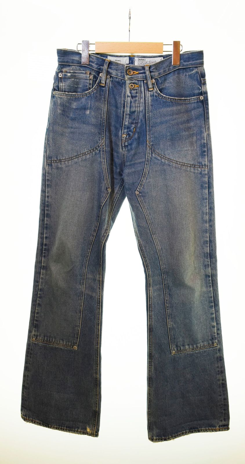 ダイリク DAIRIKU SUGARHILL BEAMS Joint Gig Flare Denim Pants 