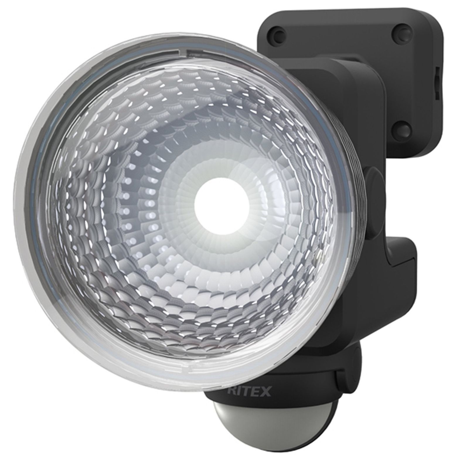 ムサシ RITEX フリーアーム式LEDセンサーライト(1.3W×1灯) 「乾電池式」 防雨型 LED-115 