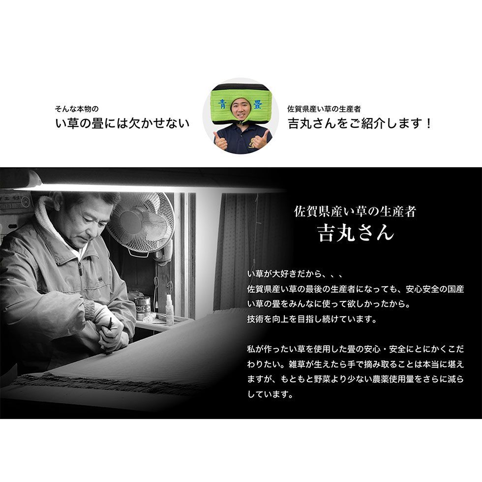 置き畳 畳マット 佐賀県産 い草 ちょこんと 国産 正方形 半畳 1枚 ユニット畳 琉球畳 フローリング 畳ラグ フロアマット フローリングマット ベビーマット