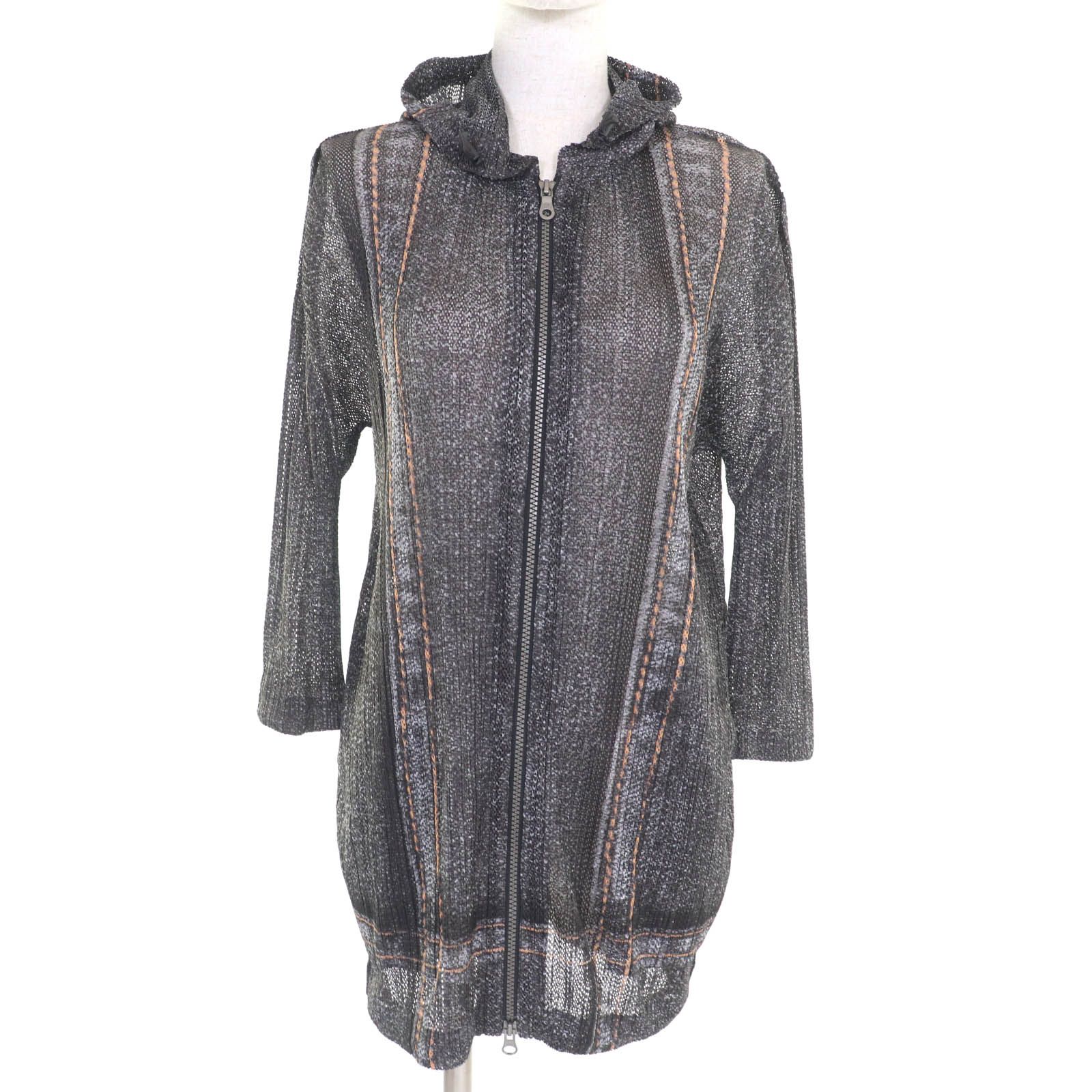 プリーツプリーズ（メッシュジップアップ ISSEY MIYAKE イッセイミヤケ