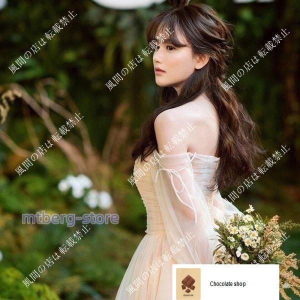  ウエディングドレス aライン 長袖 ウェディングドレス ロング 花嫁 結婚式 白 パーティードレス 二次会 ブライダル ワンピース 演奏会 ss アイテムCC 急上昇 ウェディングドレス ドレス ブライダル