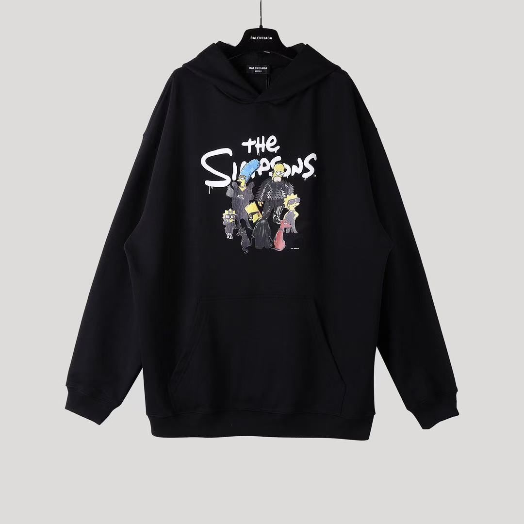BALENCIAGA黒いフード付きパーカー - メルカリ