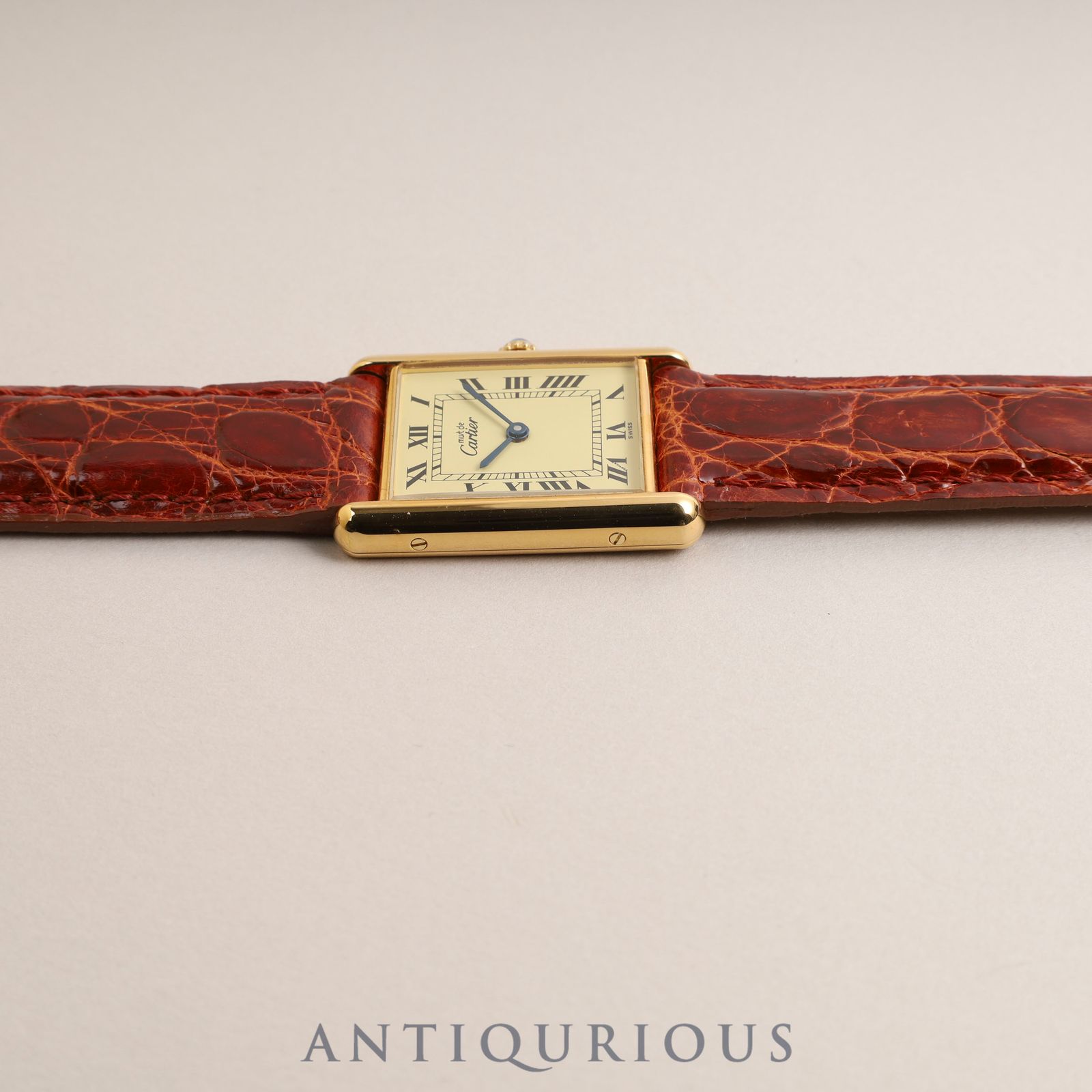 Cartier カルティエ マストタンク QZ アイボリー文字盤 SV925 Cartier カルティエ マストタンク QZ アイボリー文字盤 SV925