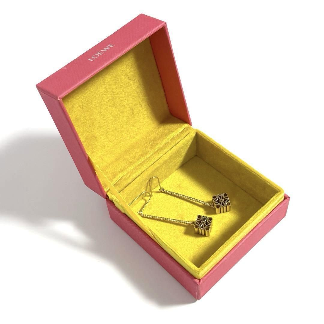 希少廃番】ロエベ レディース アナグラム ドロップ フック ピアス