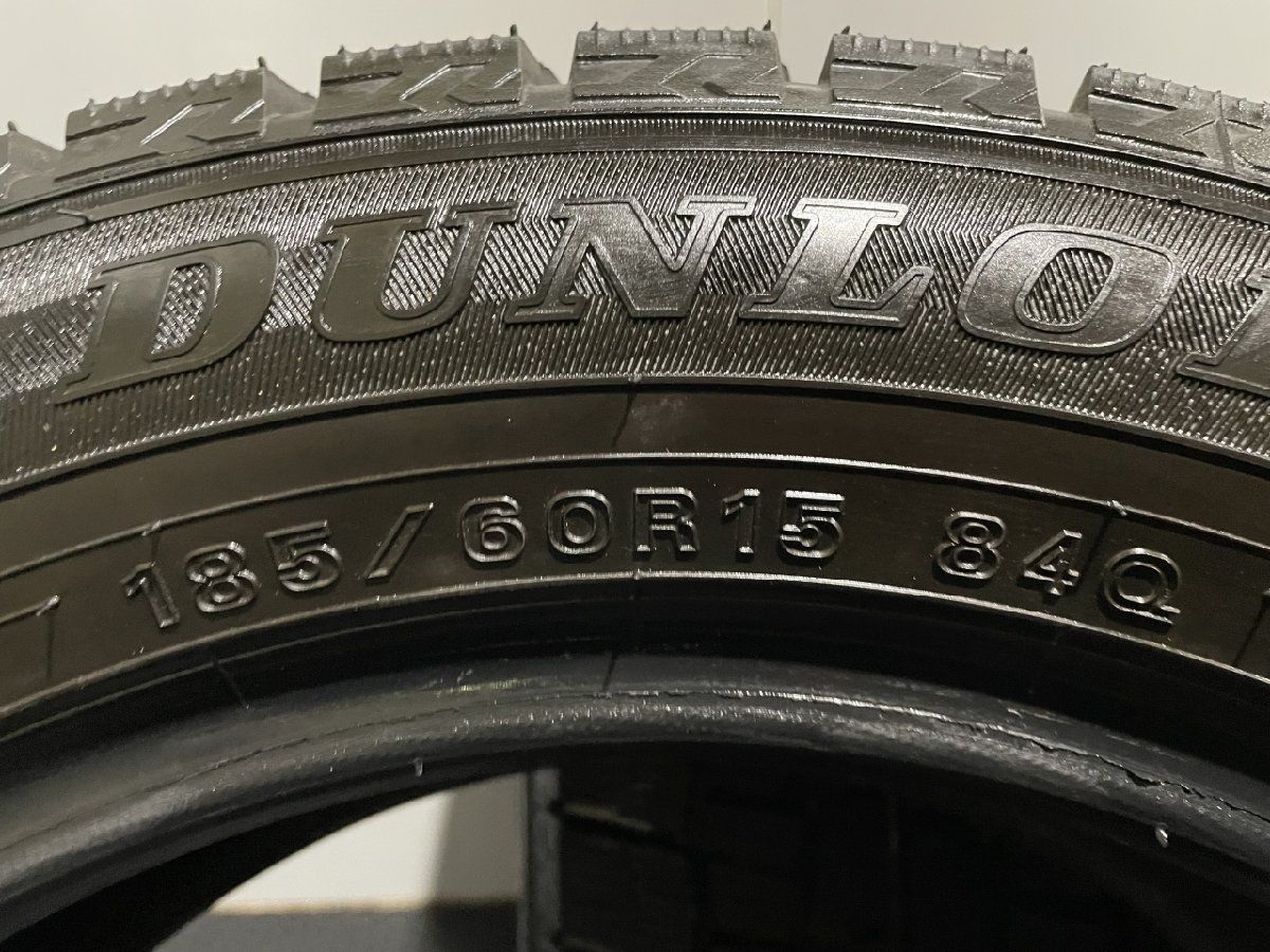 未走行に近い DUNLOP WINTER MAXX WM02 185/60R15 15インチ 