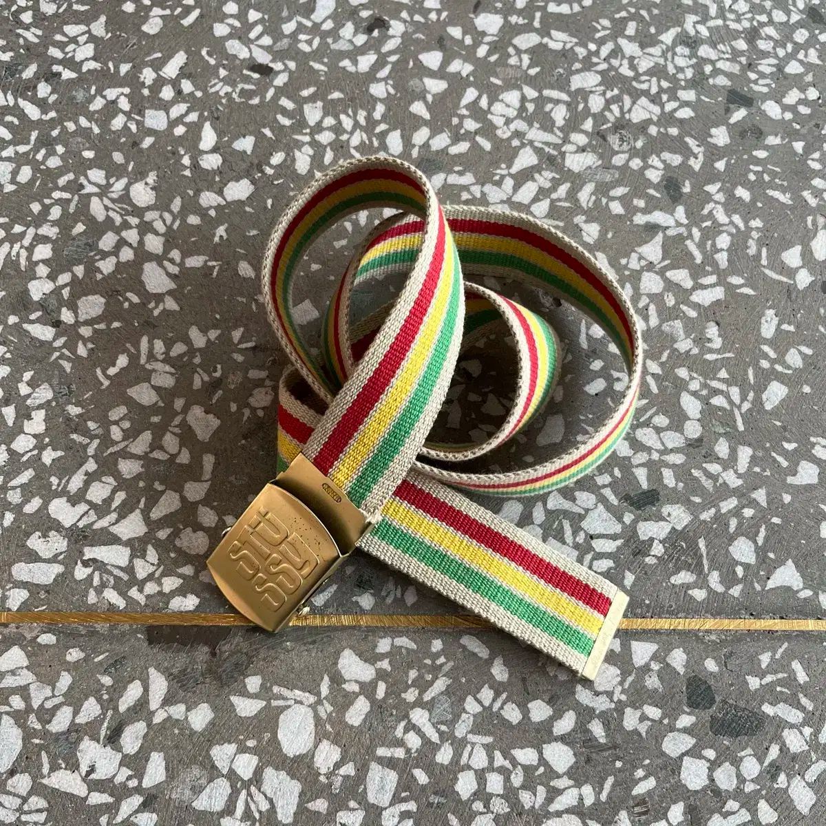 90 ー 00s オールド STUSSY(ステューシー) ラスタ ベルト Stussy