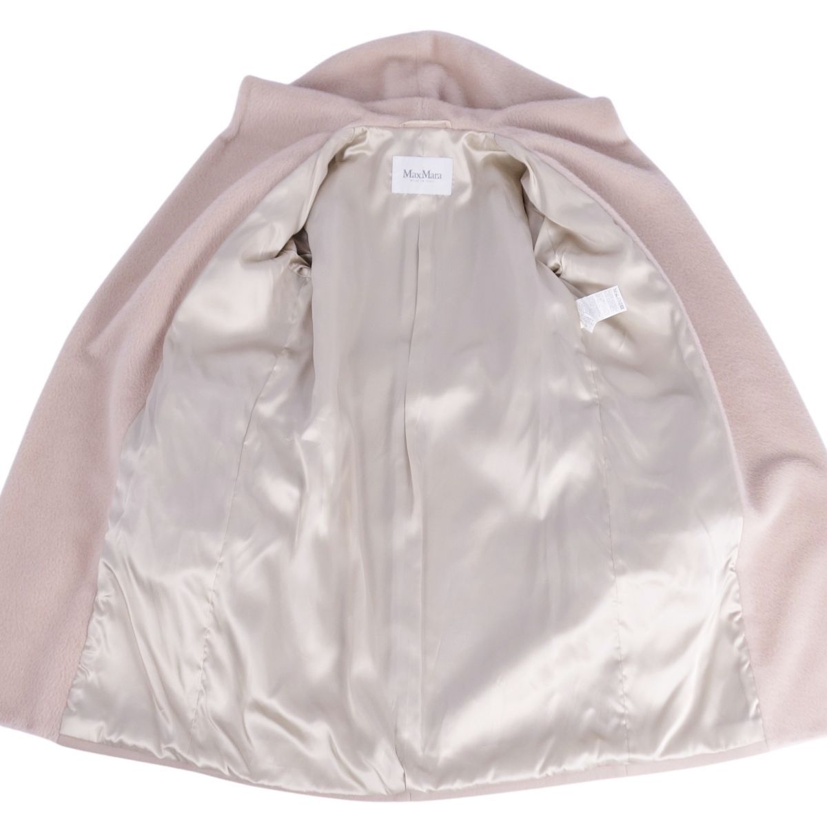 来店をご期待! マックスマーラ Max Mara コート 白タグ ベルト付き ロングコー