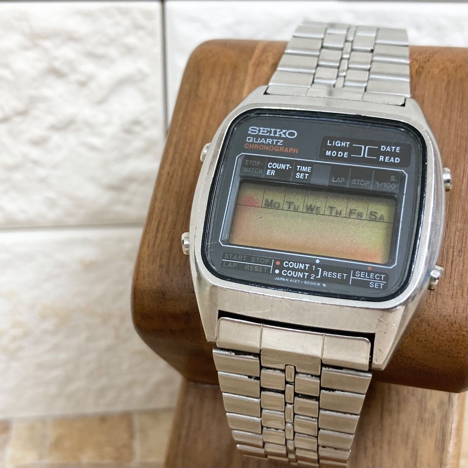 SEIKO デジタル腕時計 A127-5000 QZ セイコー A127-5000 デジタル文字盤 レディース腕時計 2000000 NSK