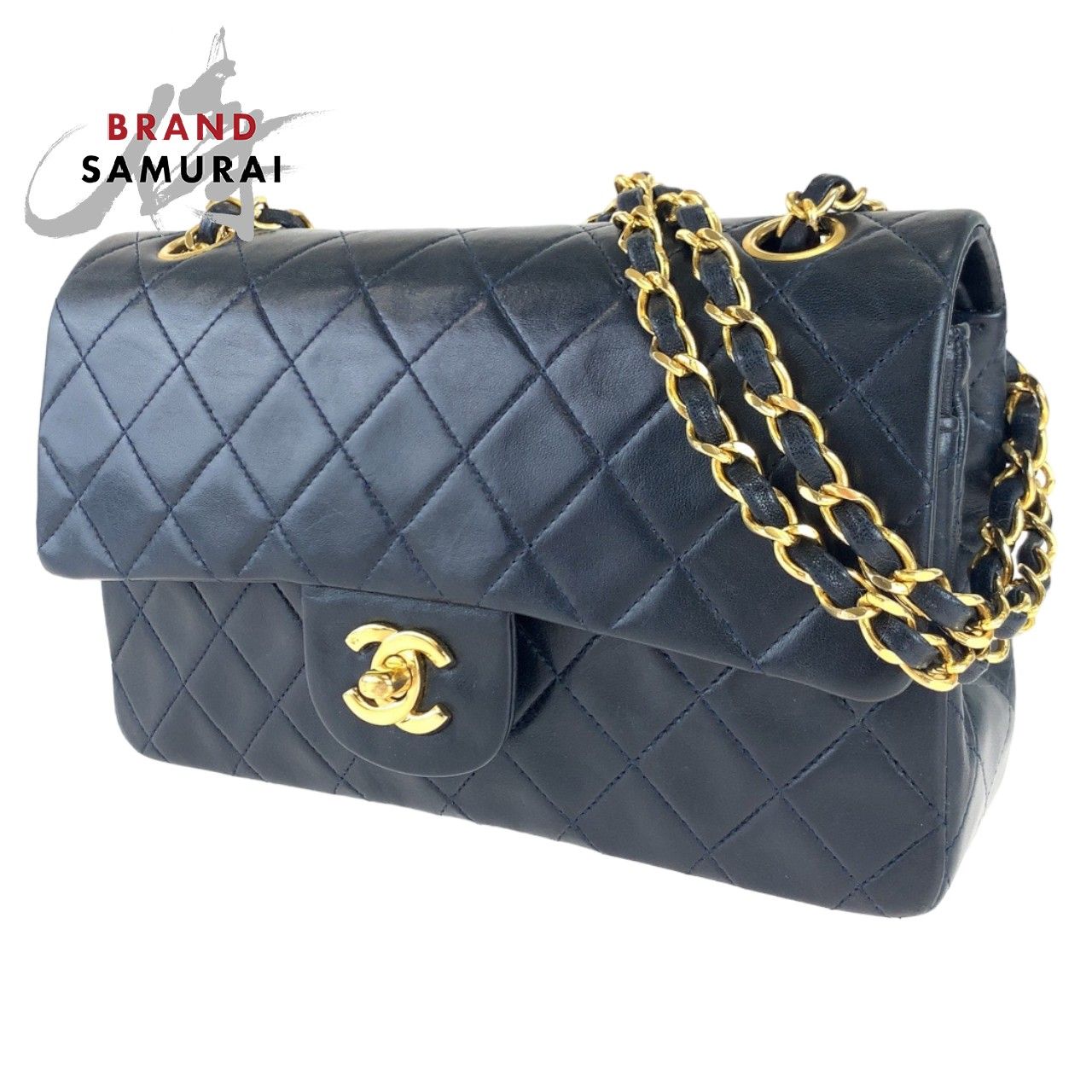 CHANEL シャネル ヴィンテージ マトラッセ23 ダブルフラップ 